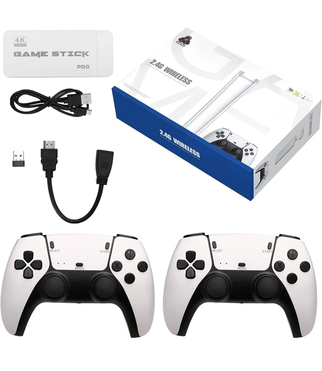 RetroCore™ 4K Gamestick Pro | 40,000+ Games &  2 Controllers